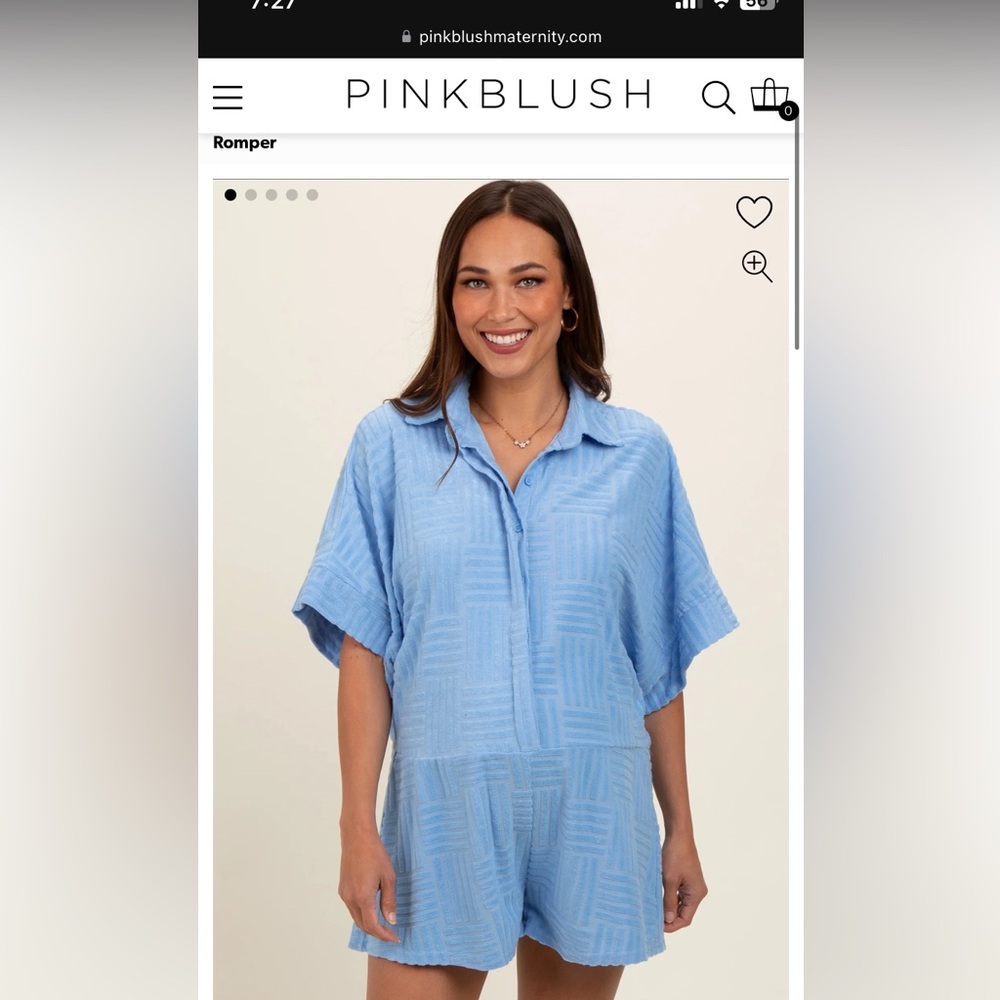 Terry romper maternity
